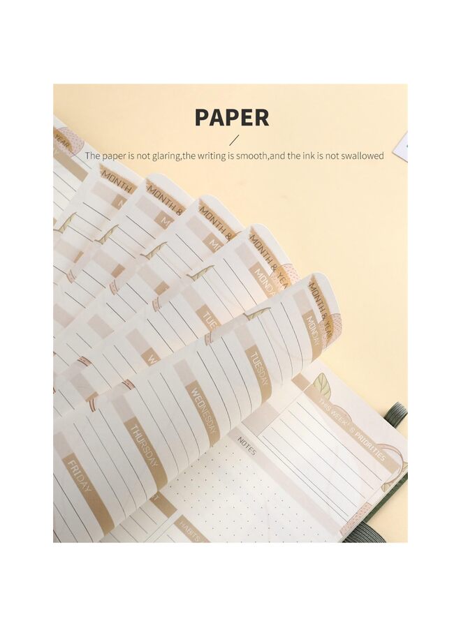 LAMAY Food and Fitness Journal Hardcover Wellness Planner Workout Journal for Women Men to Track Meal and Exercise Count Calories Weight Loss Diet Training Weight Loss Tracker Undated Home an - Image 5